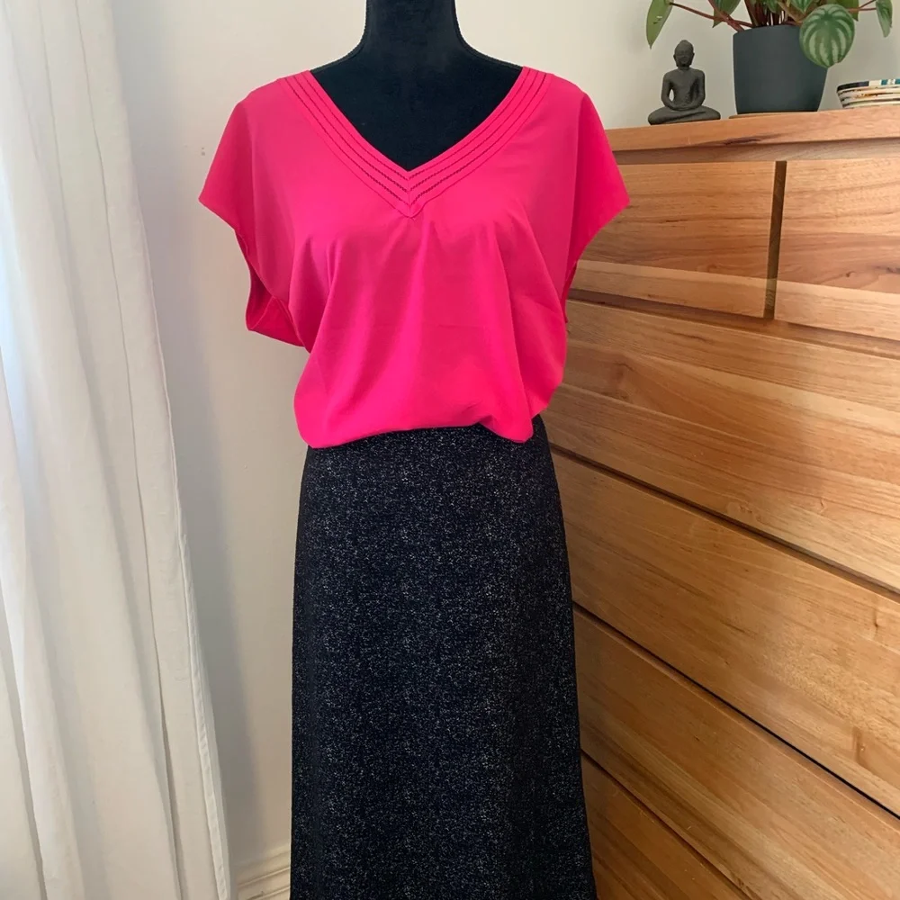 VERONIKA MAINE A line stretch fabric skirt - Picture 2 of 5